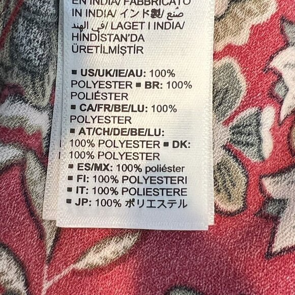 Making the Cut Season 3 Red Floral Crepe Pleated Wide Leg Pants size 3X NWT - Picture 8 of 8